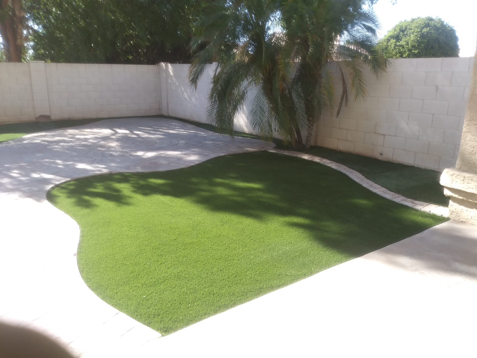 Grass installation project by Zion Landscaping Services
