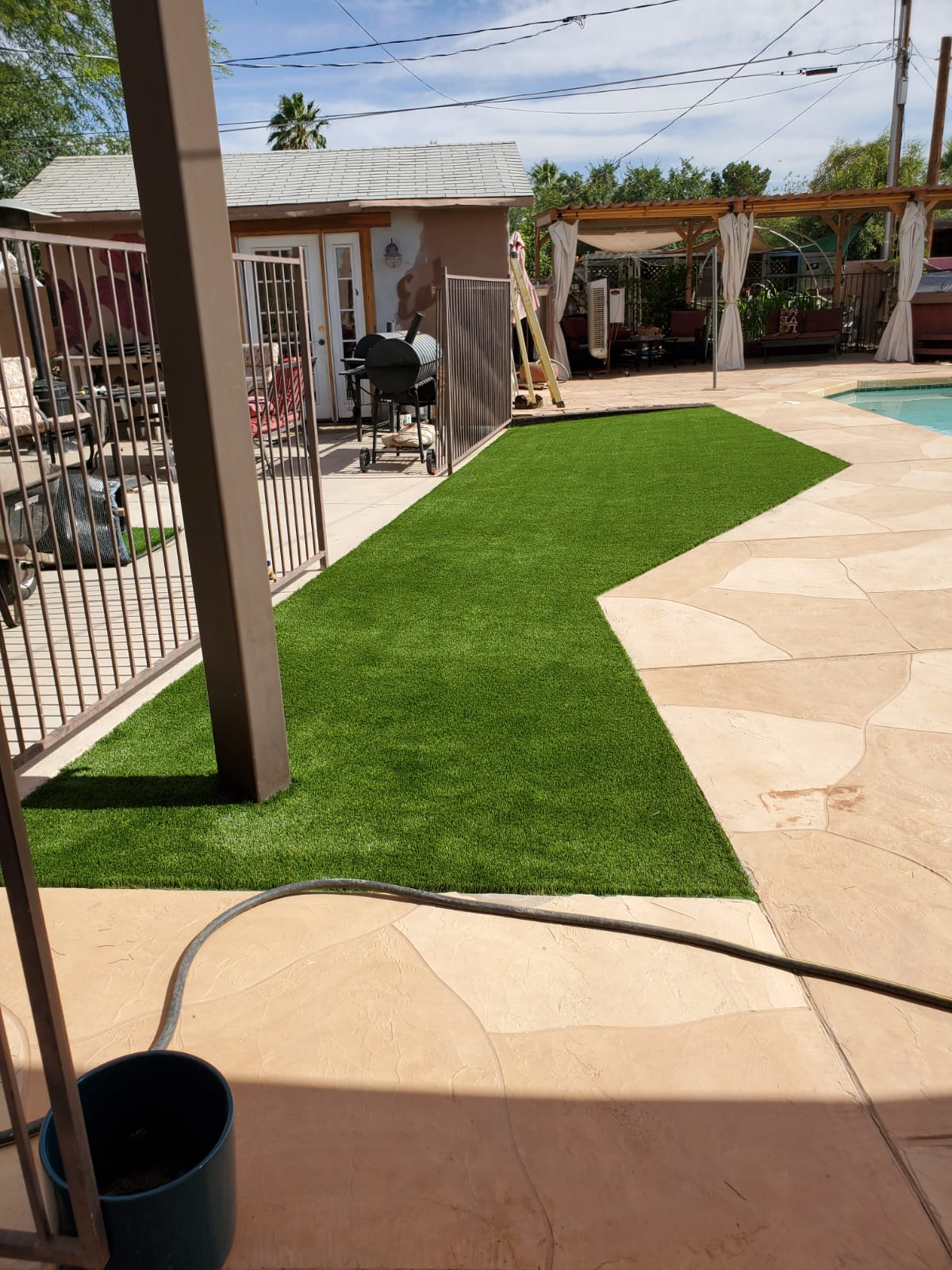 Grass installation project by Zion Landscaping Services